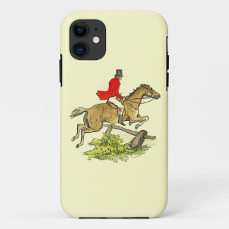Fox Hunt Jumper Hunter Horse Riding Custom Color iPhone 11 Case