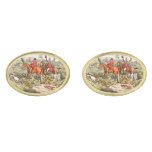 Fox Hunt Watercolor Cufflinks