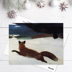 Fox Hunt Winter Winslow Homer Postcard