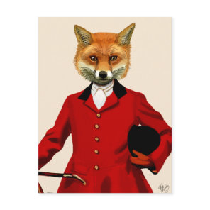 Fox Hunter 2 Portrait 2 Postcard
