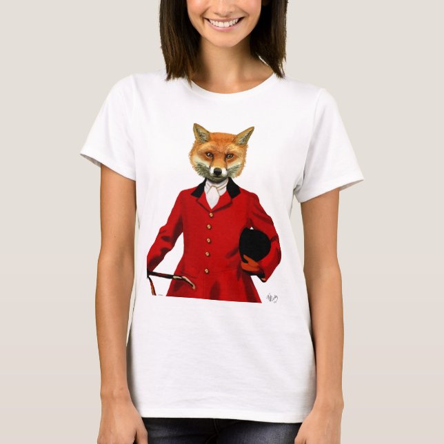 Fox Hunter 2 Portrait 2 T-Shirt (Front)