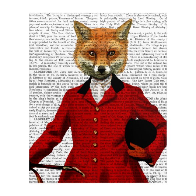 Fox Hunter 2 Portrait Acrylic Print (Front)