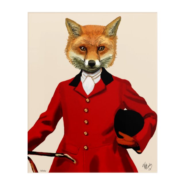 Fox Hunter Acrylic Print (Front)
