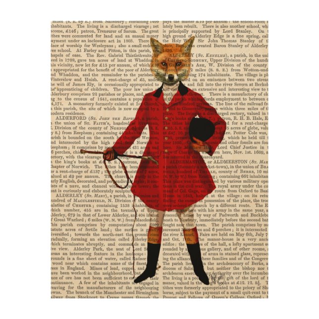 Fox Hunter Wood Wall Decor (Front)