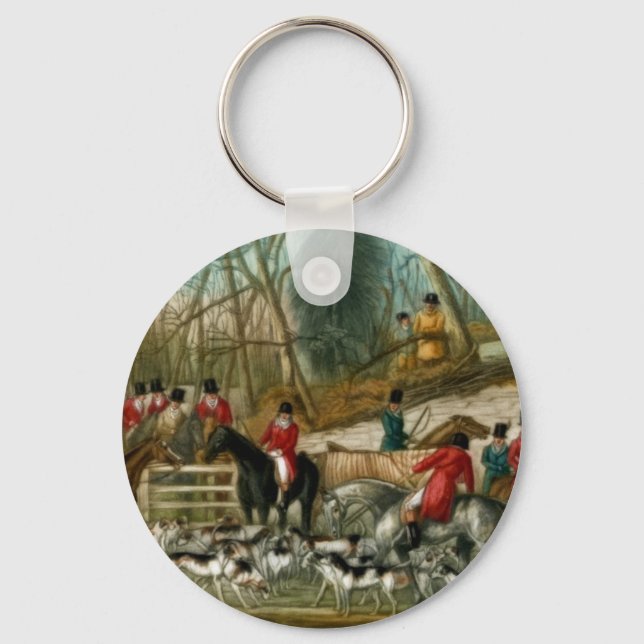 Fox Hunting 1 Keychain (Front)