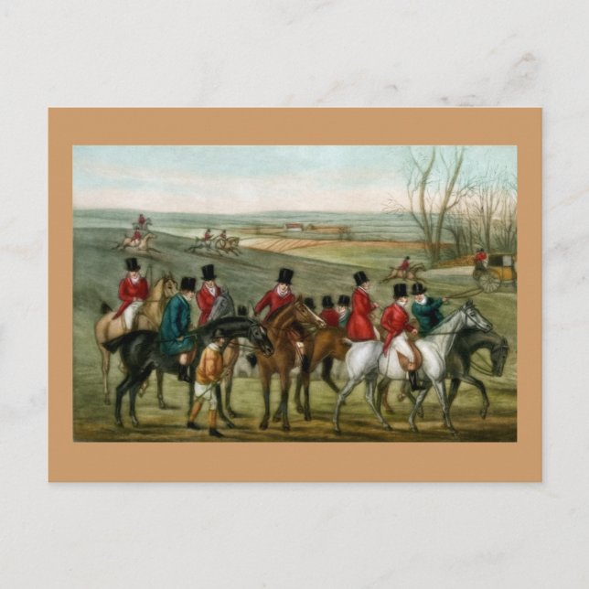 Fox Hunting 2 Postcard (Front)