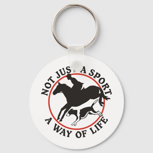 Fox Hunting-A Way of Life Keychain (Front)