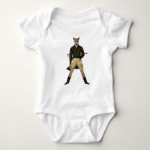 fox Hunting Baby shower Bodysuit