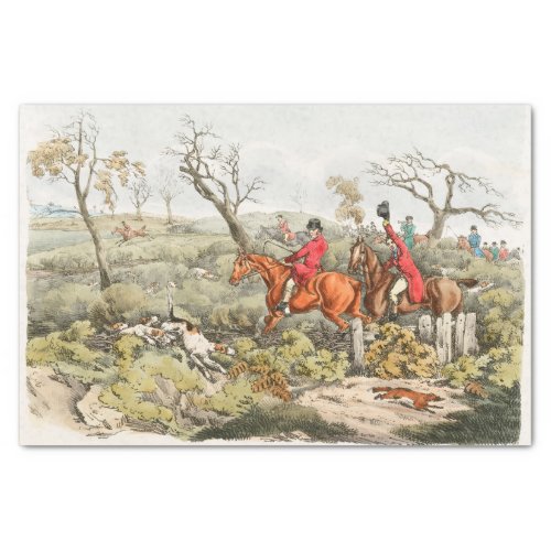Fox Hunting from Sporting Sketches 1817_1818 Tissue Paper