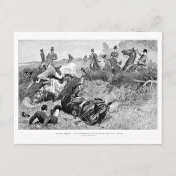 Fox Hunting In The Uk 1890 Postcard by Past_Impressions at Zazzle