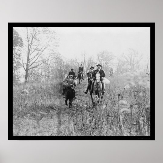 Fox Hunting in Virginia 1924 Poster