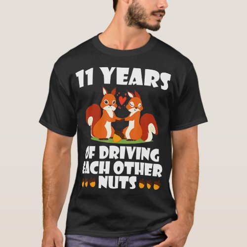 Fox Husband Wife Married 11 Years Of Driving Each  T_Shirt