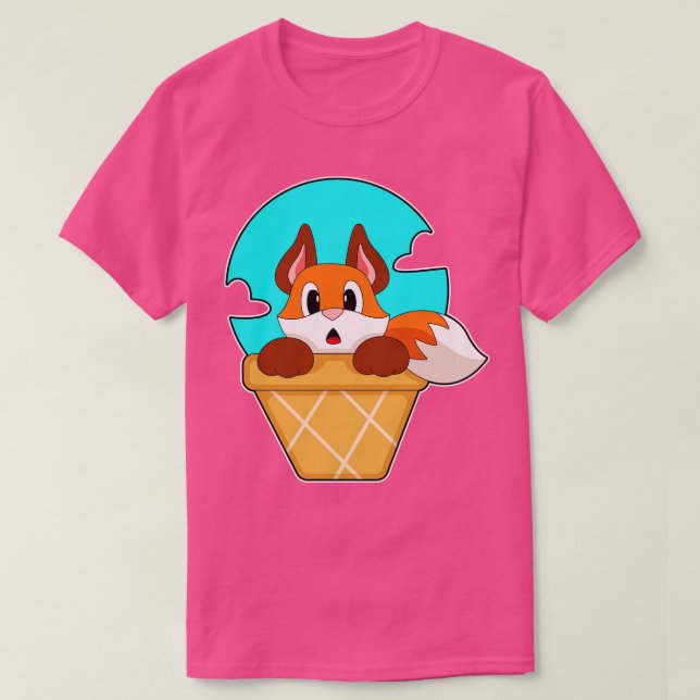 Fox Ice cream cone T-Shirt (Design Front)