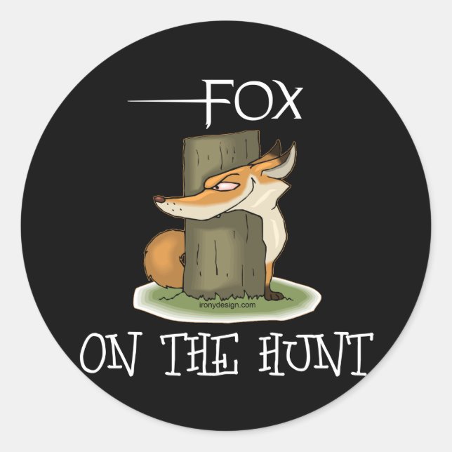 Fox Image Classic Round Sticker (Front)