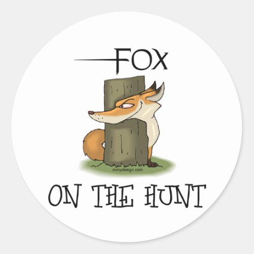 Fox Image Classic Round Sticker