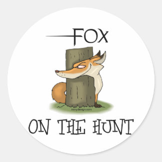 Fox Image Classic Round Sticker
