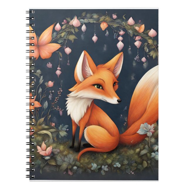 Fox in Bloom Notebook (Front)