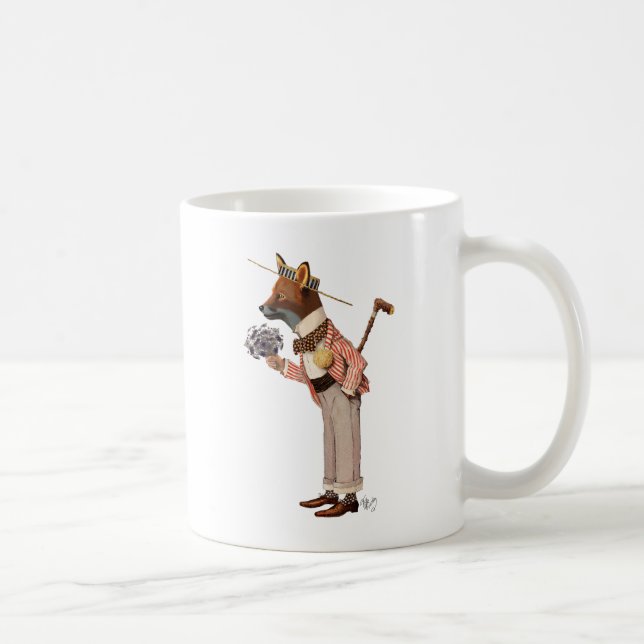 Fox in Boater Coffee Mug (Right)