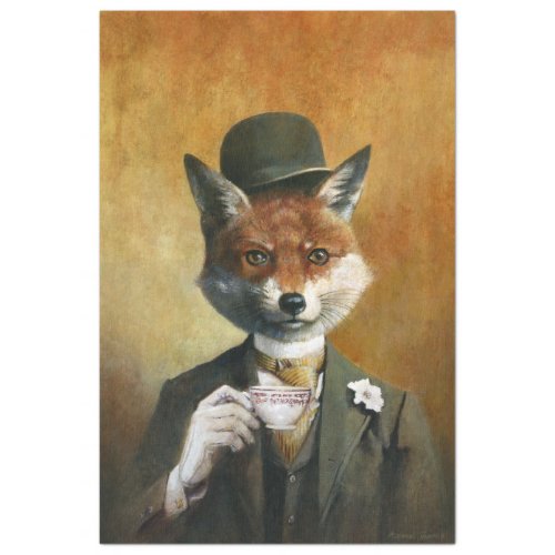 Fox in clothes Tisue Paper