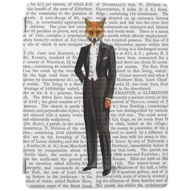 Fox In Evening Suit Full iPad Air Cover (Front)