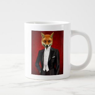 Fox In Evening Suit, Portrait Giant Coffee Mug