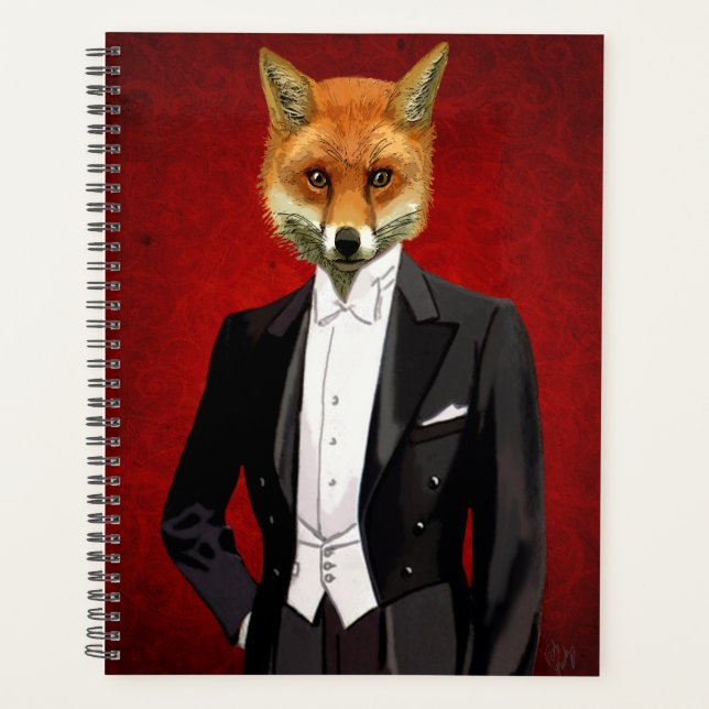 Fox In Evening Suit, Portrait Planner (Front)