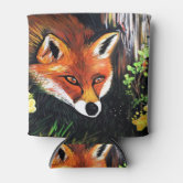 Fox in the Forest Can Cooler Wrap