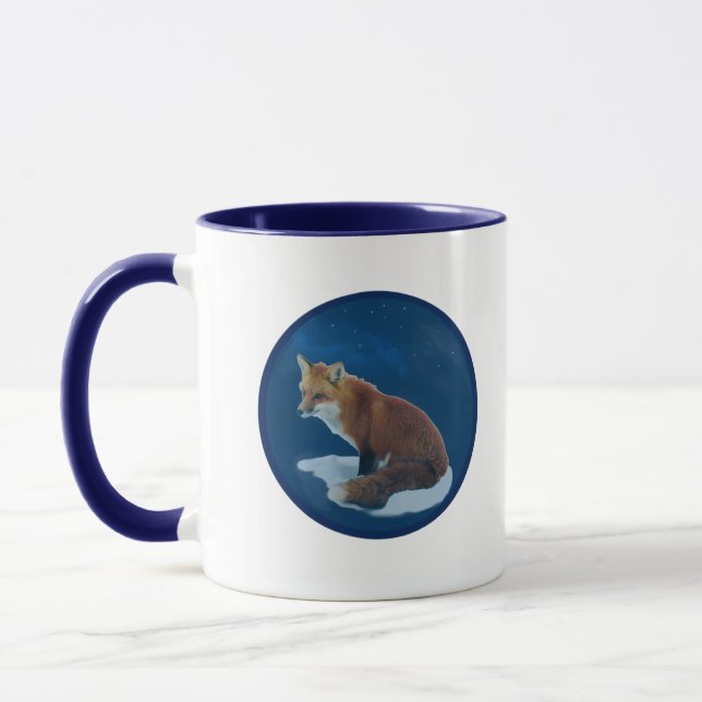 Fox in Snow Mug (Left)