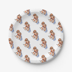Fox in Socks Paper Plates
