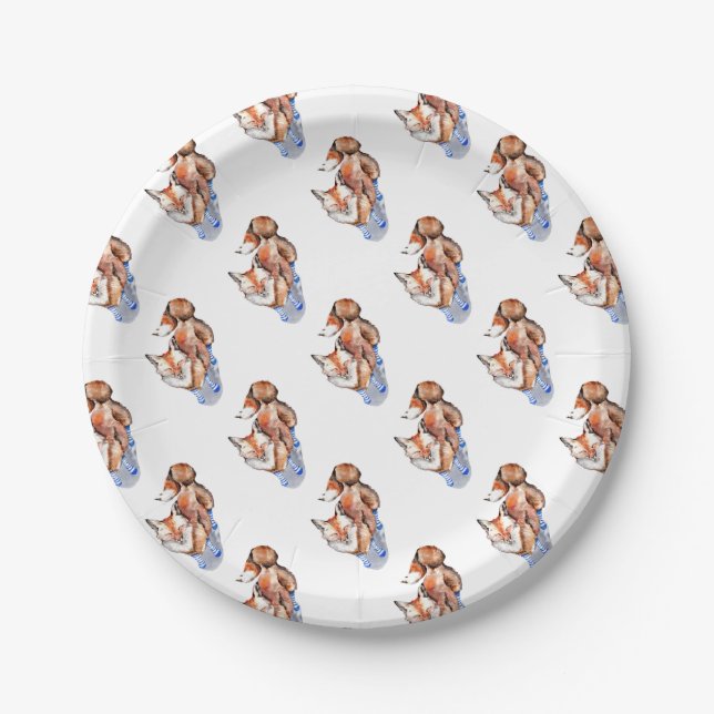Fox in Socks Paper Plates (Front)