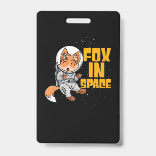 Fox In Space Badge