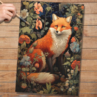 Fox in Tapestry 3 Decoupage Paper