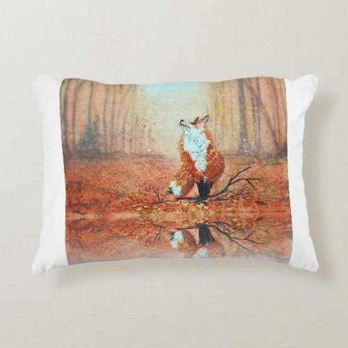 Fox in the Fog  Accent Pillow