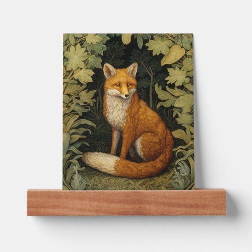 Fox in the forest Art nouveau style Picture Ledge