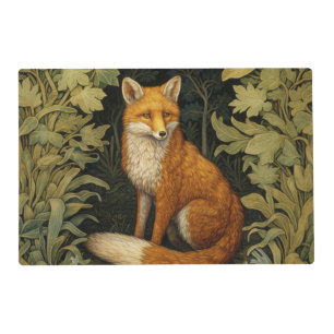 Fox in the forest, Art nouveau style Placemat