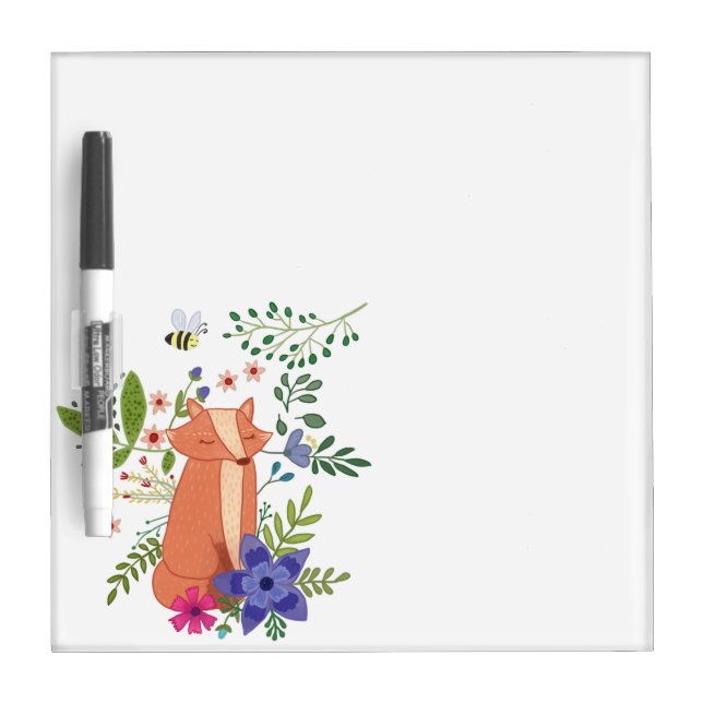 fox in the forest dry erase board (Front)