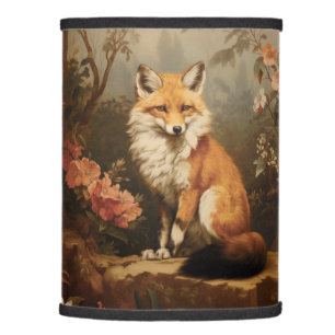Fox in the forest moody Victorian Lamp Shade