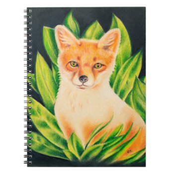 Fox In The Forest Pastel Art Notebook by EveyArtStore at Zazzle