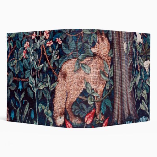 Fox in The Forest William Morris 3 Ring Binder