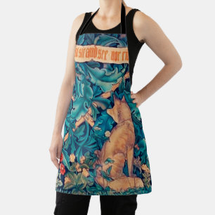 Fox in The Forest, William Morris Apron