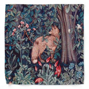 Fox in The Forest, William Morris Bandana