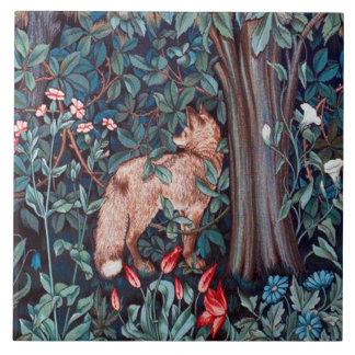Fox in The Forest, William Morris Ceramic Tile
