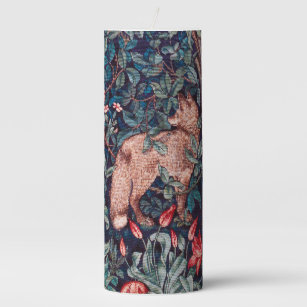 Fox in The Forest, William Morris Pillar Candle