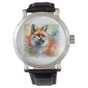 Fox in the Serene Forest 230924AREF126 - Watercolo Watch