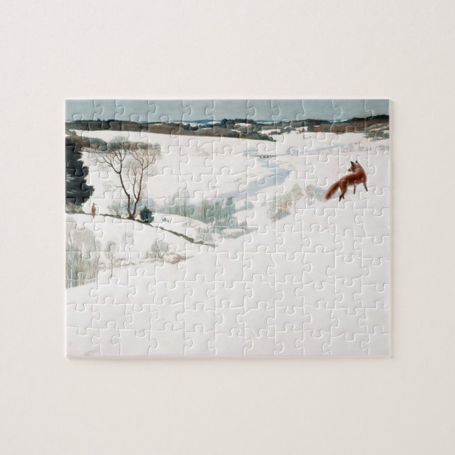 Fox in the Snow by Newell Convers Wyeth Jigsaw Puzzle (Horizontal)