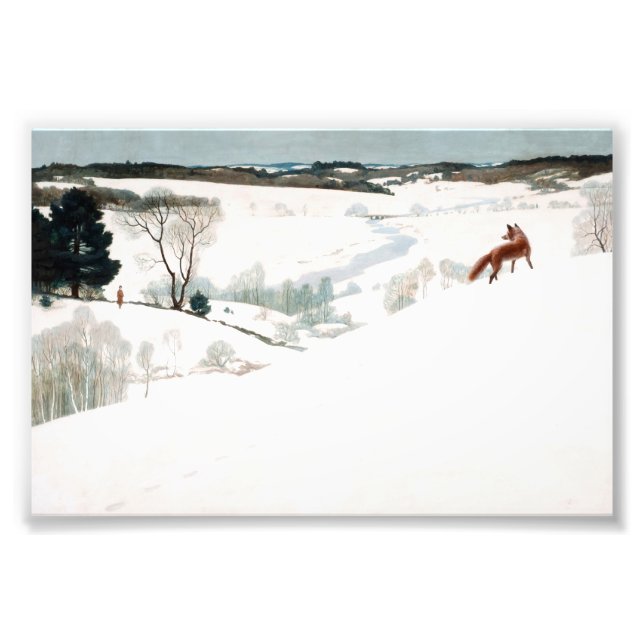 Fox in the Snow by Newell Convers Wyeth Photo Print (Front)