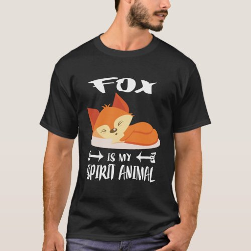 Fox Is My Spirit Animal Funny Gift T_Shirt