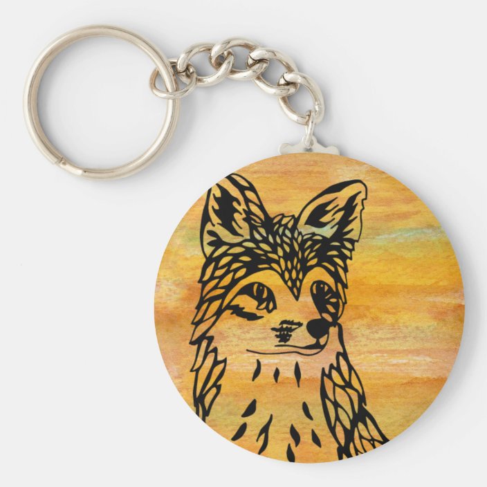 Fox Key Chain | Zazzle.com