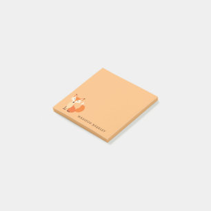 Fox Kid's Cute Woodland Animal Post-it Notes