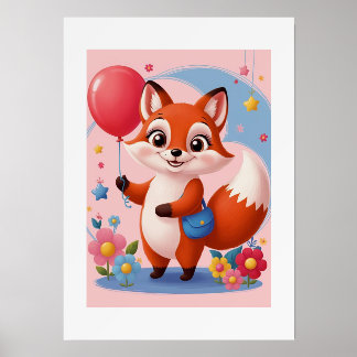 Fox | Kids | wall art | Animal Holder